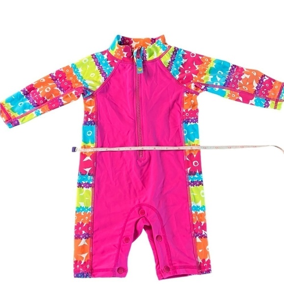 SUN SMARTIES ONE STEP AHEAD BABY GIRL PINK ONSIE SWIMSUIT SIZE 12 MONTHS NWT - Picture 9 of 10